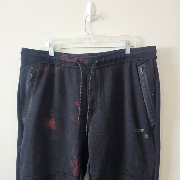 American Eagle Black Red Jogger Pants Size XXL - Picture 3 of 6